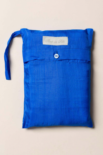 Sovepose silke 115 x 220 cm, Majsblå i gruppen Rejseprodukter / Sovepose hos Sleep in Silk (100-6-110r)