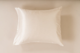 Silke pudebetræk (60x63 cm), hvid