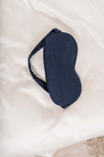 Silke sovemaske marineblå