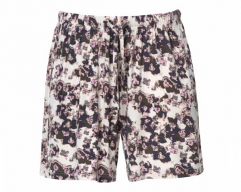 Shorts af bambusviskose, blomst i gruppen Bambustøj / Loungewear hos Sleep in Silk (shorts3)